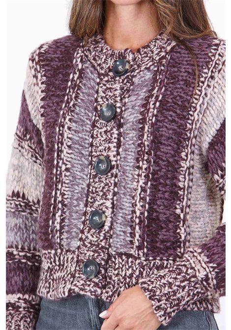 CARDIGAN RIGA MOULINE' ROBERTO COLLINA | Maglie | 46010F4636